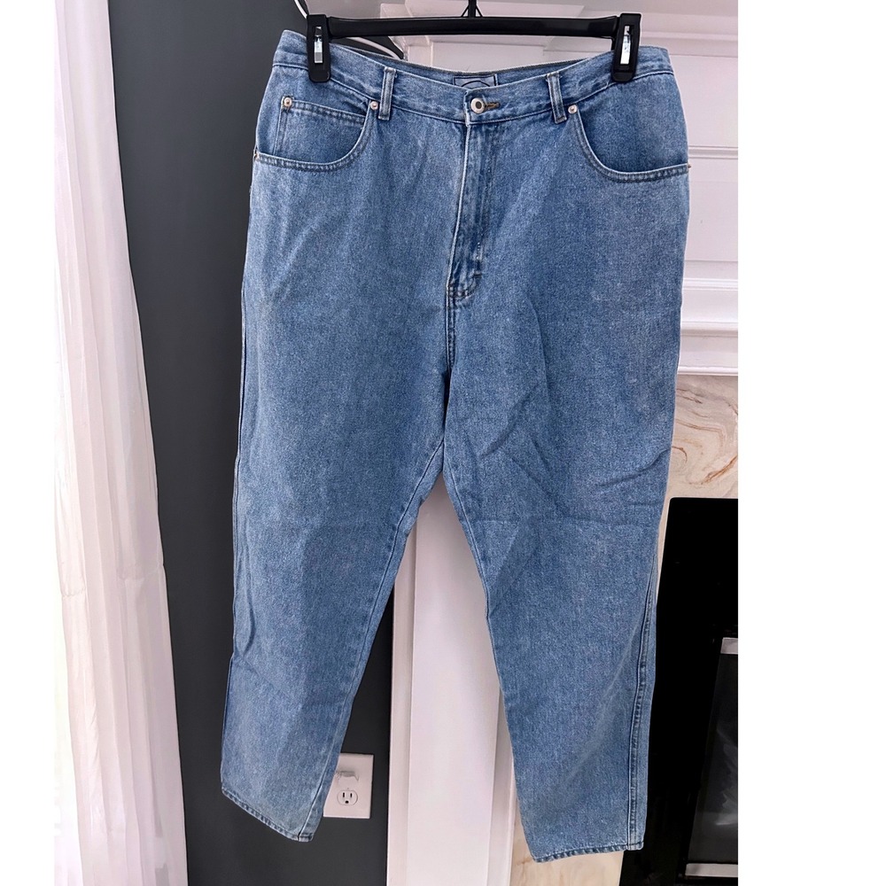 Bugle Boy for Her 609 Easy Fit Relaxed Leg Jeans barrel Blue Vintage 18M